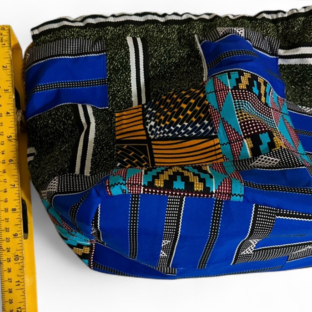 Colorful Patchwork Drawstring Bag - image 5